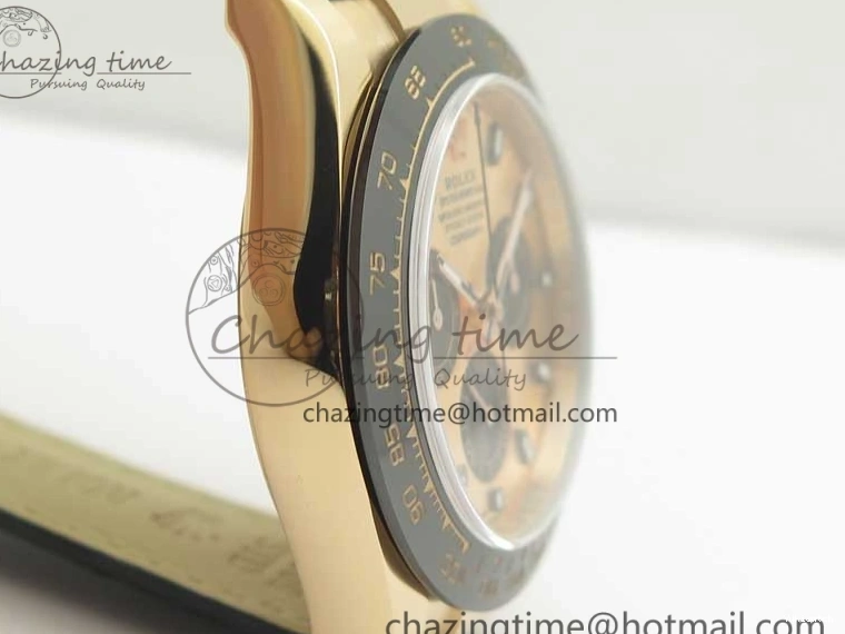 Leather 1:1 Gold Noob Rose Daytona RG Dial Edition SA4130 Best Strap On 116515 0416